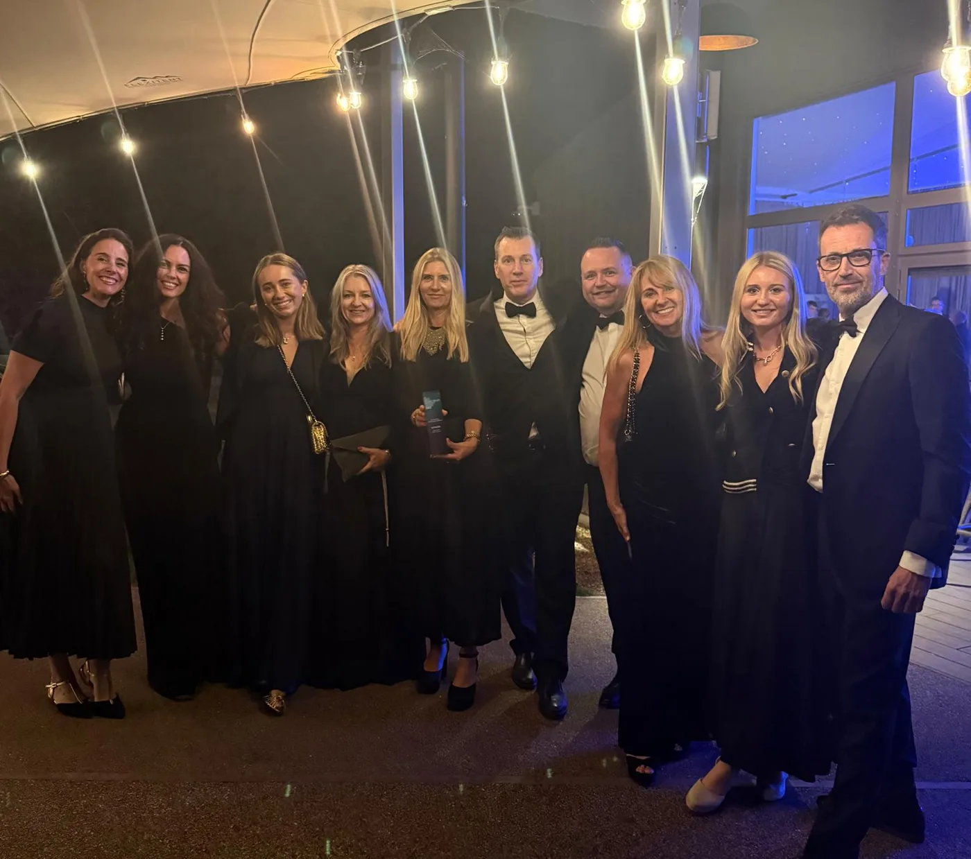 Guests in evening dress with an award trophy on the night of the Thames Valley Property Awards 2026